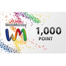 1000YEN WebMoney Gift Card 儲值卡 JP
